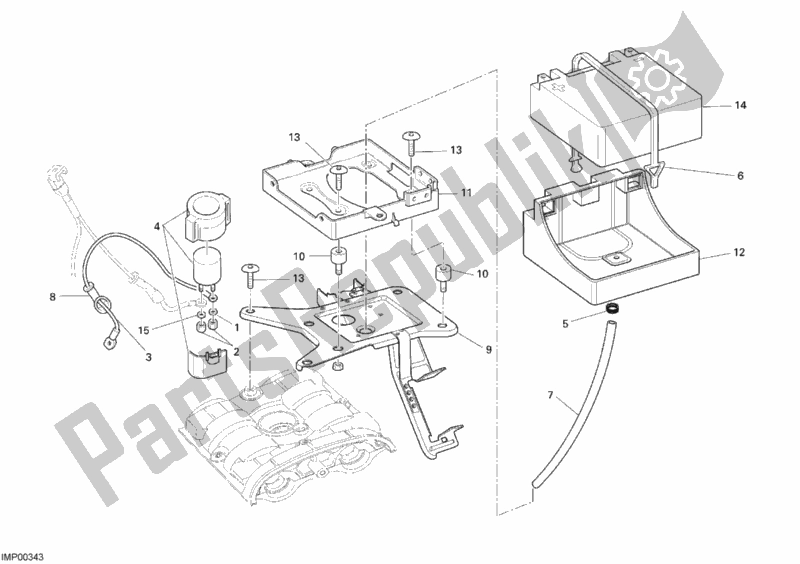 Todas las partes para Batería de Ducati Monster S4 RS USA 1000 2008